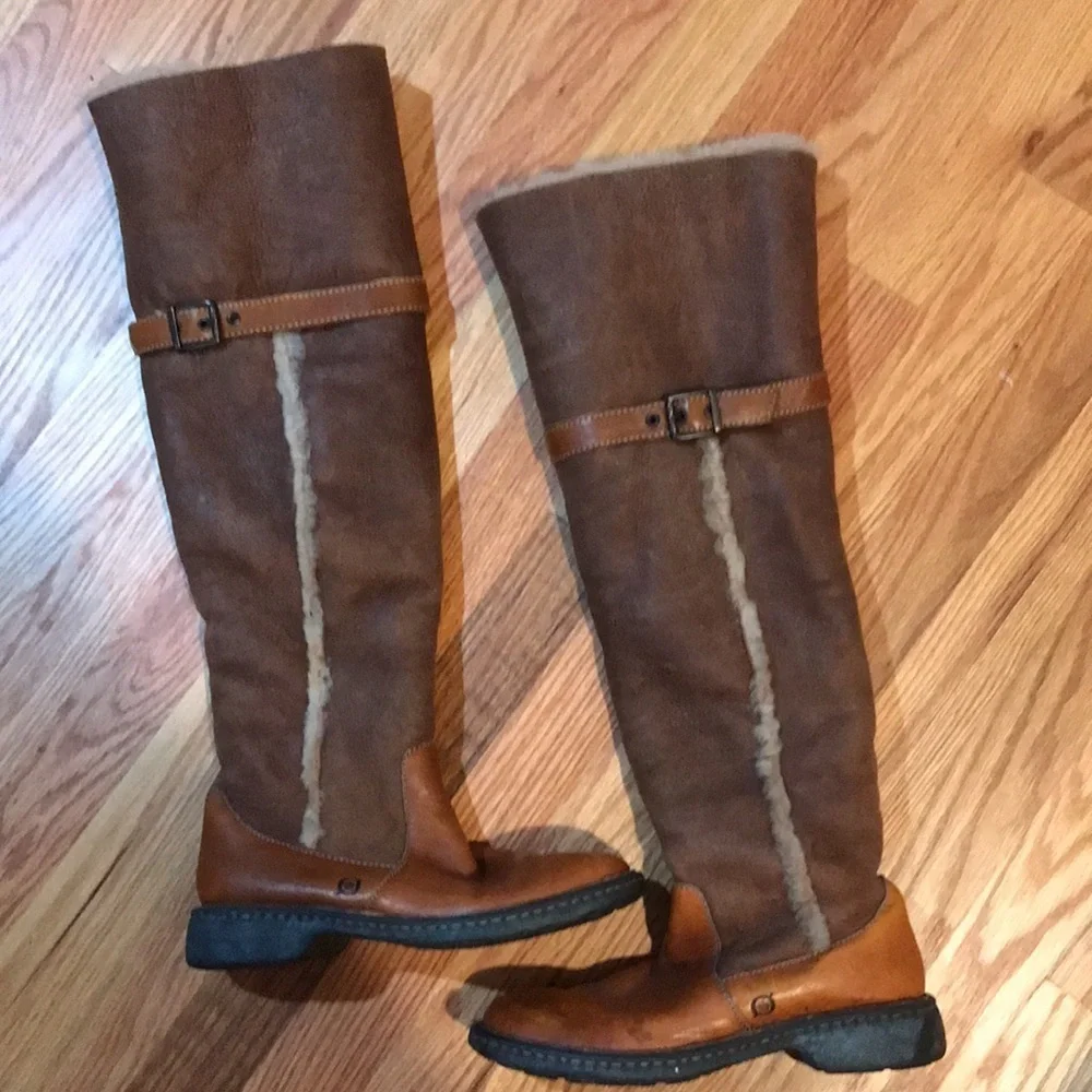 ▪️Born Leather & Shearling Boots